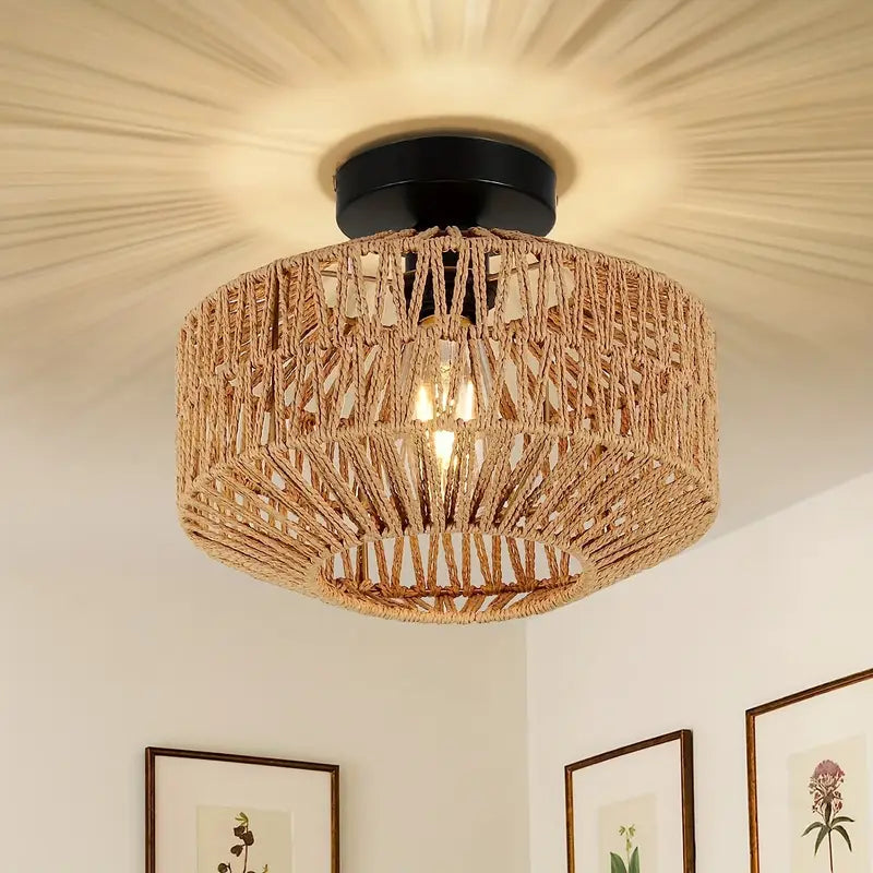 Elvoro™ – Rotan Plafondlamp