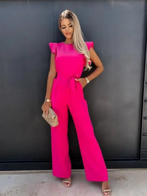 Flora ™ | Jumpsuit met ceintuur