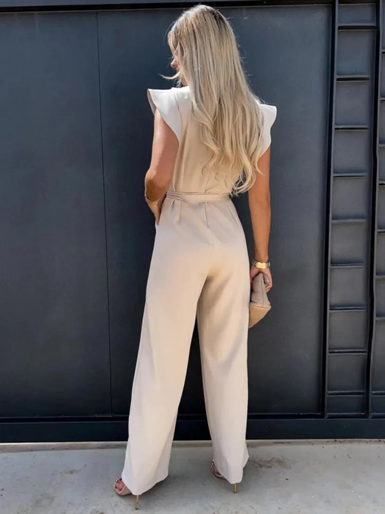 Flora ™ | Jumpsuit met ceintuur
