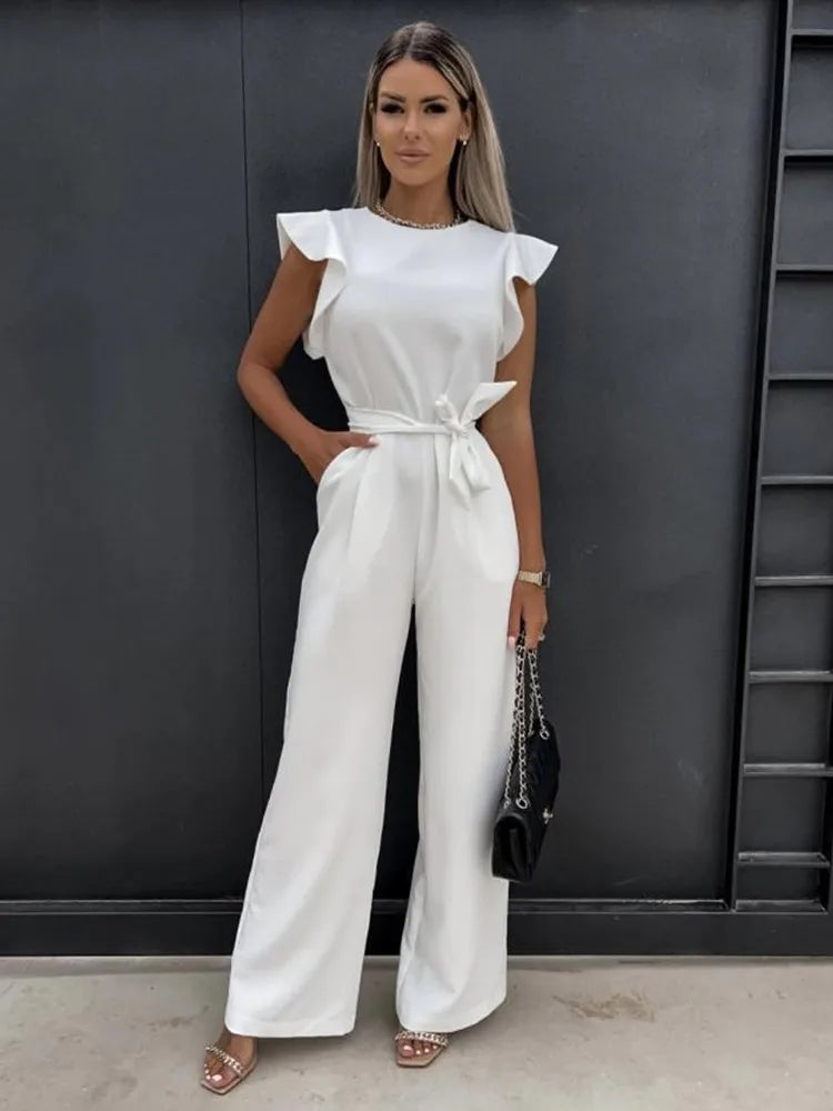 Flora ™ | Jumpsuit met ceintuur