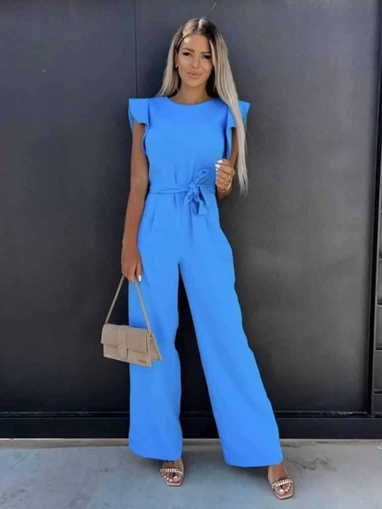 Flora ™ | Jumpsuit met ceintuur