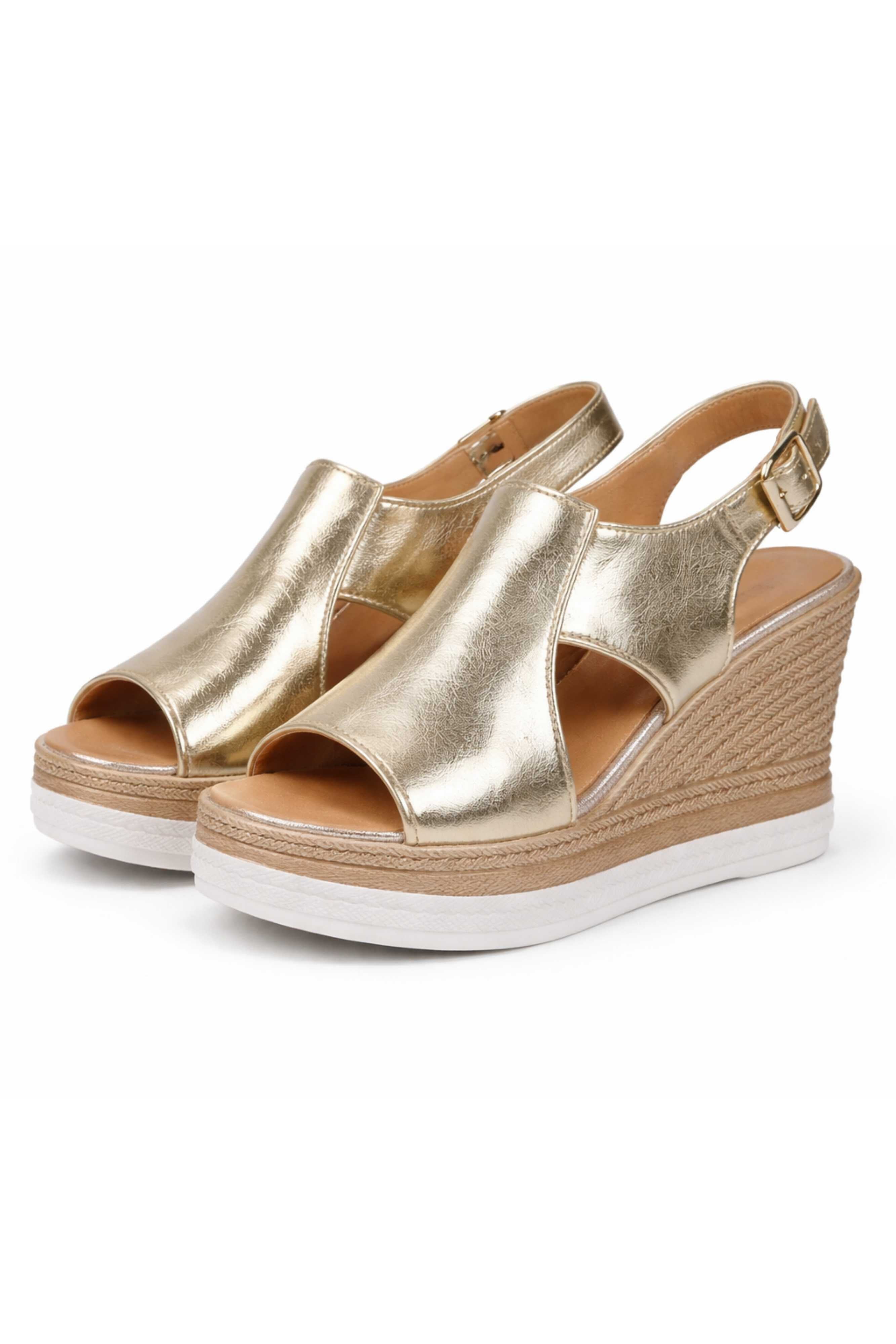 Feline – Plateau sandaal met slingback