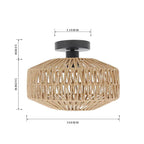 Elvoro™ – Rotan Plafondlamp