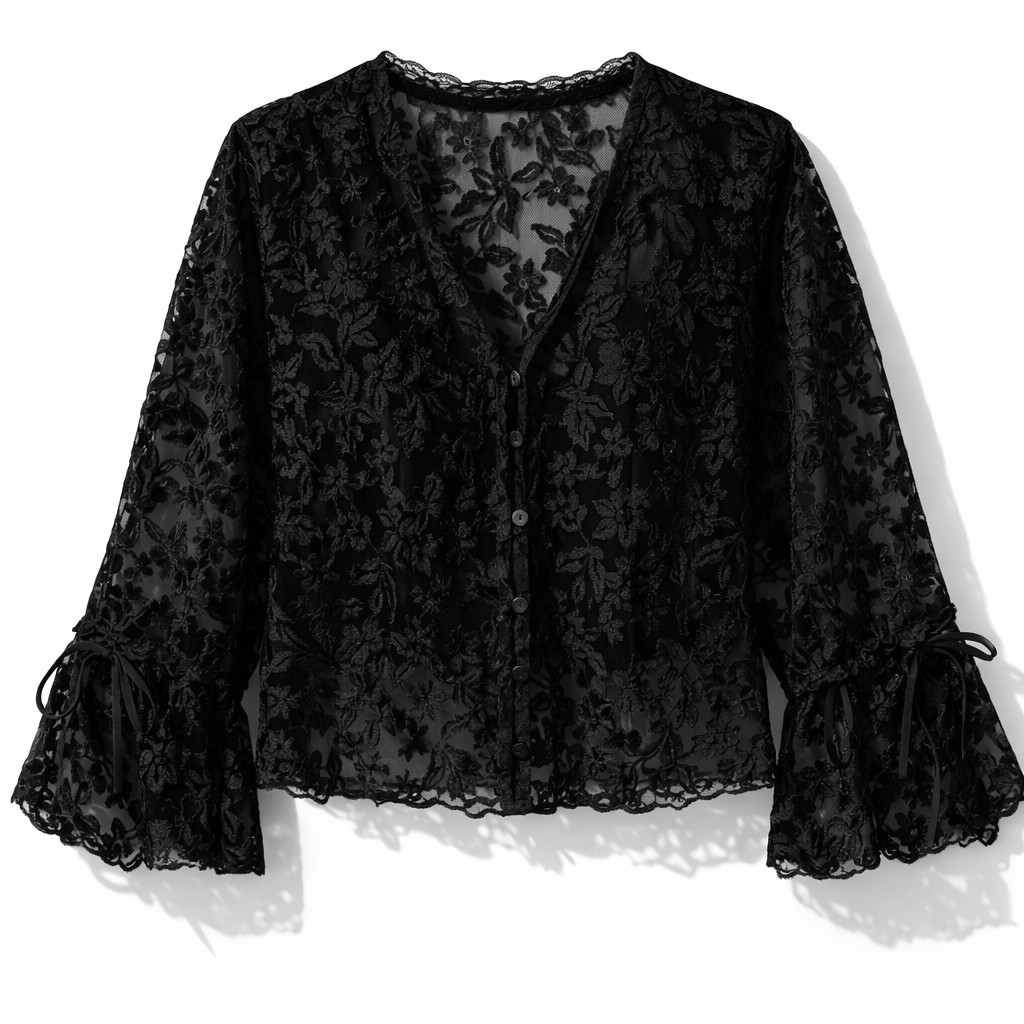 Lee – Kantenblouse met bloemen