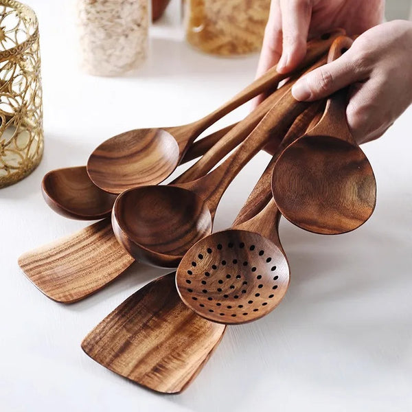 Phuket™ | Houten Keukengerei set